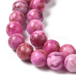 Natural Dyed White Jade Beads Strands&nbsp;G-M402-C02-01