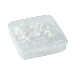 100Pcs 5 Styles UV Plating Acrylic Bead Caps&nbsp;FIND-FS0002-87