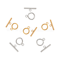 304 Stainless Steel Ring Toggle Clasps&nbsp;STAS-UN0007-66