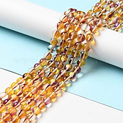 Electroplated Synthetic Moonstone Beads Strands&nbsp;G-F143-A03-M