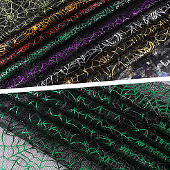 Polyester Spider Web Deco Mesh&nbsp;DIY-WH20049-45B-04