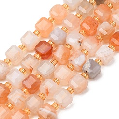Natural Yellow Botswana Agate Beads Strands&nbsp;GG-CBAC972-A16-01