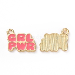 Alloy Enamel Charms&nbsp;X-ENAM-G201-01LG-B