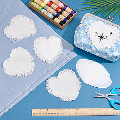 6Bags Polyester Blank Embroidery Sew on Cloth Patches&nbsp;PATC-PH0001-86C