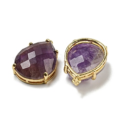 Natural Amethyst Pendants&nbsp;G-M431-10G-08