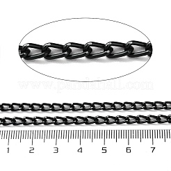 Oxidation Aluminum Faceted Curb Chains&nbsp;CHA-E003-12EB