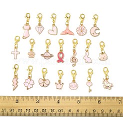 20Pcs 20 Styles Alloy Enamel Pendant Decorations&nbsp;HJEW-FS00048