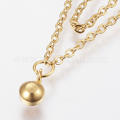 304 Stainless Steel Cable Chain Bracelets&nbsp;BJEW-I243-21G