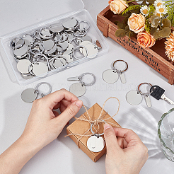 30Pcs Stainless Steel Keychain&nbsp;KEYC-BBC0001-01