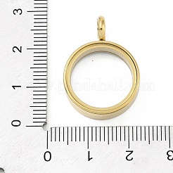 Ion Plating(IP) 304 Stainless Stee Locket Pendants&nbsp;STAS-S132-16G-02