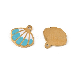 304 Stainless Steel Enamel Charms&nbsp;STAS-P396-17G-M