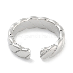 Rack Plating Brass Open Cuff Rings for Women&nbsp;RJEW-Z059-02P-02