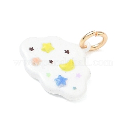Brass Enamel Pendants&nbsp;KK-CBAE20A-04G