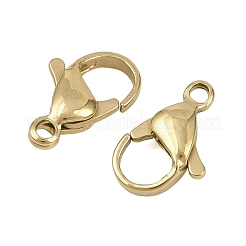 304 Stainless Steel Lobster Claw Clasps&nbsp;STAS-D218-01G-06