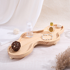 Wooden Cloud-Shaped Decorative Tray&nbsp;AJEW-WH0752-644A