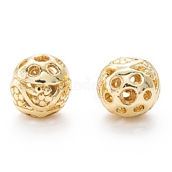 Alloy Hollow Beads&nbsp;PALLOY-P238-14G-RS