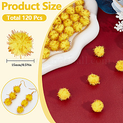 120Pcs Handmade DIY Doll Craft Pom Pom Yarn Pom Pom Balls&nbsp;AJEW-SC0003-15D-02