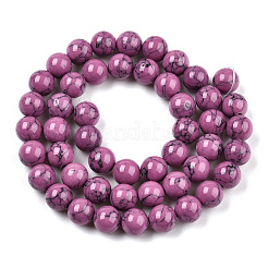 Dyed Synthetic Turquoise Gemstone Bead Strands&nbsp;TURQ-R032-8mm-XSS15
