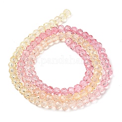 Transparent Painted Glass Beads Strands&nbsp;X1-DGLA-A034-T3mm-A09