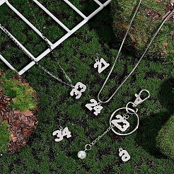 6Pcs 6 Style 316 Surgical Stainless Steel Charms&nbsp;STAS-UN0040-38P