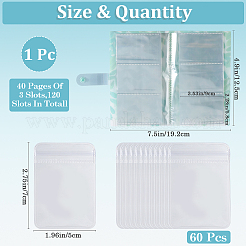 1Pc Transparent PP Plastic Photocard Storage Albums&nbsp;AJEW-CN0003-03D