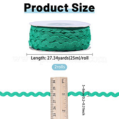 2 Rolls 2 Colors Polyester Ribbon&nbsp;OCOR-GL0001-33A