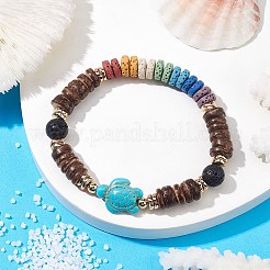 Coconut Beaded Bracelets&nbsp;BJEW-JB10077-02