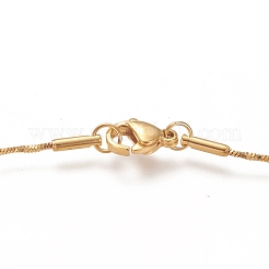 304 Stainless Steel Twist Snake Chain Necklaces&nbsp;NJEW-I238-08G