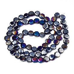 Electroplate Glass Beads Strands&nbsp;EGLA-N002-27-G01