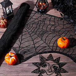 Halloween Theme Polyester Lace Embroidery Table Mats&nbsp;AJEW-WH0166-64