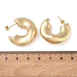 Brass Stud Earrings for Women&nbsp;KK-CBAD851-13G