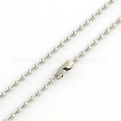 Tarnish Resistant 304 Stainless Steel Ball Chain Necklace Making&nbsp;NJEW-R225-06