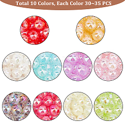 Electroplate Crackle Glass Beads&nbsp;CCG-PH0003-14B