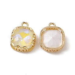 Square K9 Glass Charms&nbsp;GLAA-A005-12LG