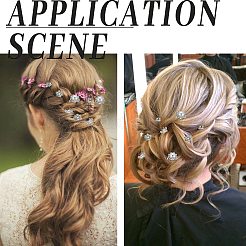 Spiral Hair Pin Coil Iron Hair Accessories&nbsp;OHAR-SP0001-12B