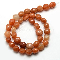 Natural Red Aventurine Nuggets Beads Strands&nbsp;X-G-L154-12