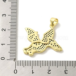 Brass Micro Pave Cubic Zirconia Pendants&nbsp;KK-Z042-18G-01
