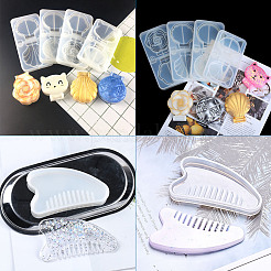 DIY Comb & Mirror Silicone Molds Sets&nbsp;DIY-TA0008-44