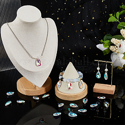 50Pcs Glass Faceted Teardrop Beads&nbsp;FIND-FH0016-62