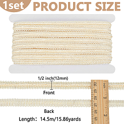 Polyester Curtain Lace Trimmer Ribbon&nbsp;DIY-WH0700-05A