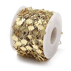 Brass Rhombus Link Chains&nbsp;CHC-G024-08G