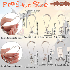 1 Set Iron Shower Curtain Rings&nbsp;HJEW-BC0001-39