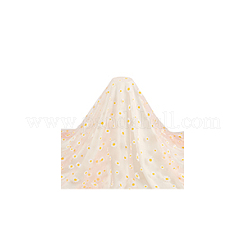 Daisy Pattern Chinlon Tulle&nbsp;DIY-WH0037-38B