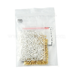 1200Pcs 2 Colors Brass Crimp Beads&nbsp;KK-FS0001-37