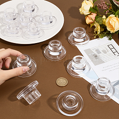 24Pcs Transparent Glass Candle Holders&nbsp;DJEW-TW0001-01