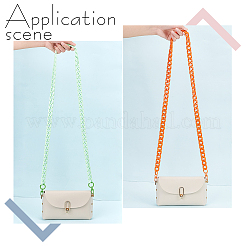 2Pcs 2 Colors Acrylic Curban Chain Bag Straps&nbsp;FIND-WR0008-64
