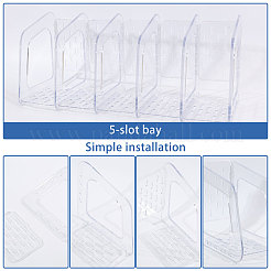 5-grid Plastic Bookends&nbsp;ODIS-WH0038-295