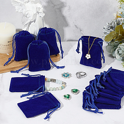 60Pcs Rectangle Velvet Drawstring Pouches&nbsp;TP-NB0001-66C
