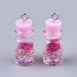 Glass Bottle Pendant Decorations&nbsp;GLAA-S181-05E