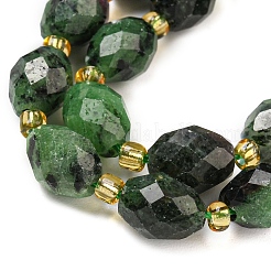 Natural Ruby in Zoisite Beads Strands&nbsp;G-N342-41